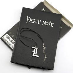 Death Note notebook set with feather pen and L necklace, anime cosplay gift, Exit7 Bangladesh