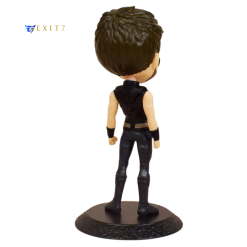 15cm Thor action figure collectible in black armor, no cape, on display base