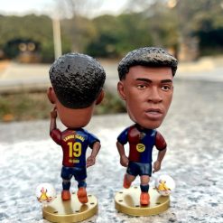 Barcelona football star mini figure set in blue and red kit, collectible PVC toys, Exit7 Bangladesh