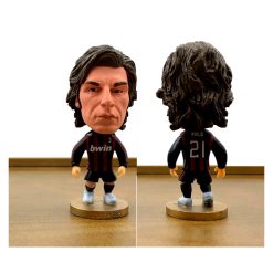 AC Milan football star mini figure set in red and black kit, collectible PVC toys, Exit7 Bangladesh