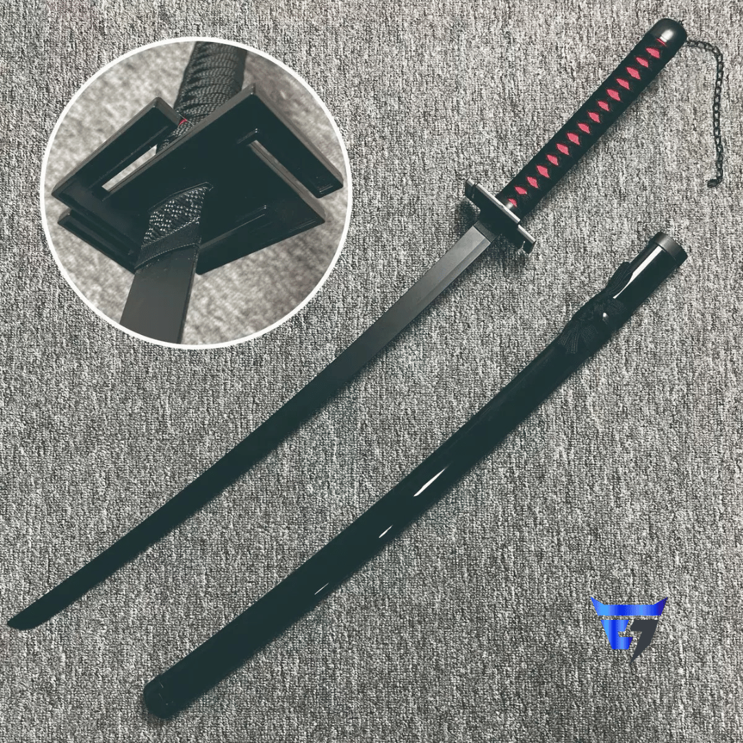 Ichigo Kurosaki Black Tensa Zangetsu Replica Katana from Bleach available in Bangladesh