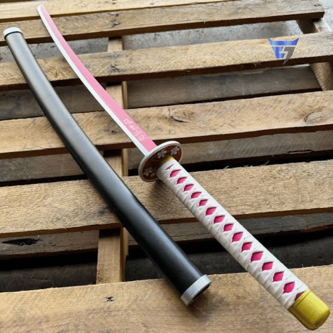 Mitsuri Kanroji Nichirin Sword Replica Katana from Demon Slayer available in Bangladesh