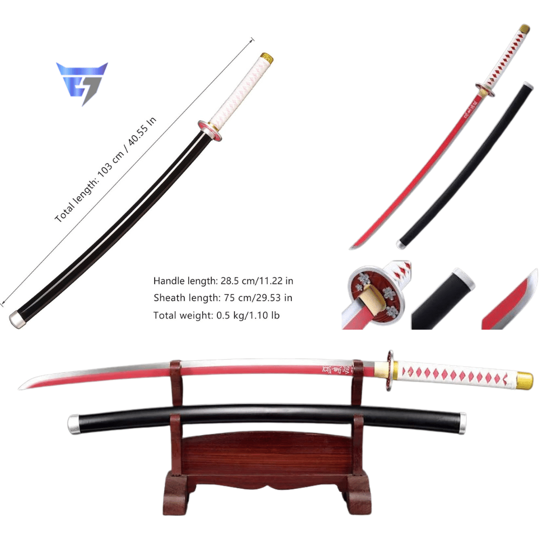 Mitsuri Kanroji Nichirin Sword Replica Katana from Demon Slayer available in Bangladesh